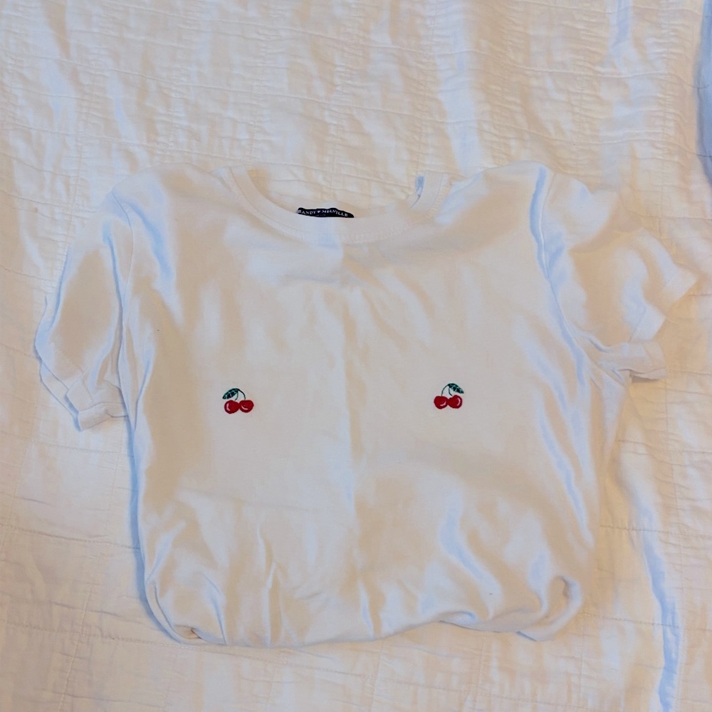 brandy melville cherry tee